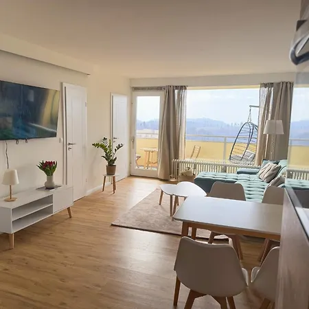 Wolfswarte, Panorama, Sauna, Schwimmbad Apartman